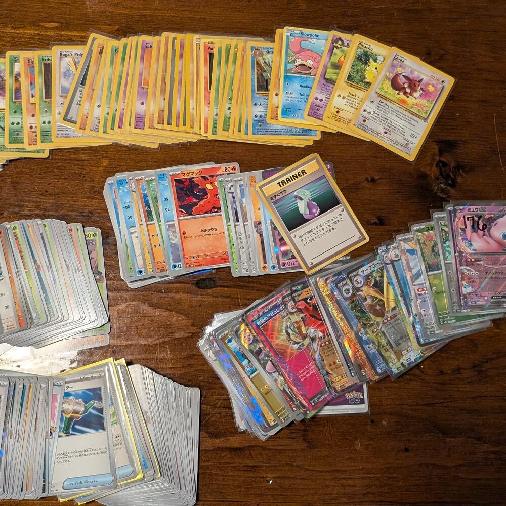 250+ Pokémon Card Lot - 50 Vintage & 200 Mixed Japanese, Simplified Chinese, Kor